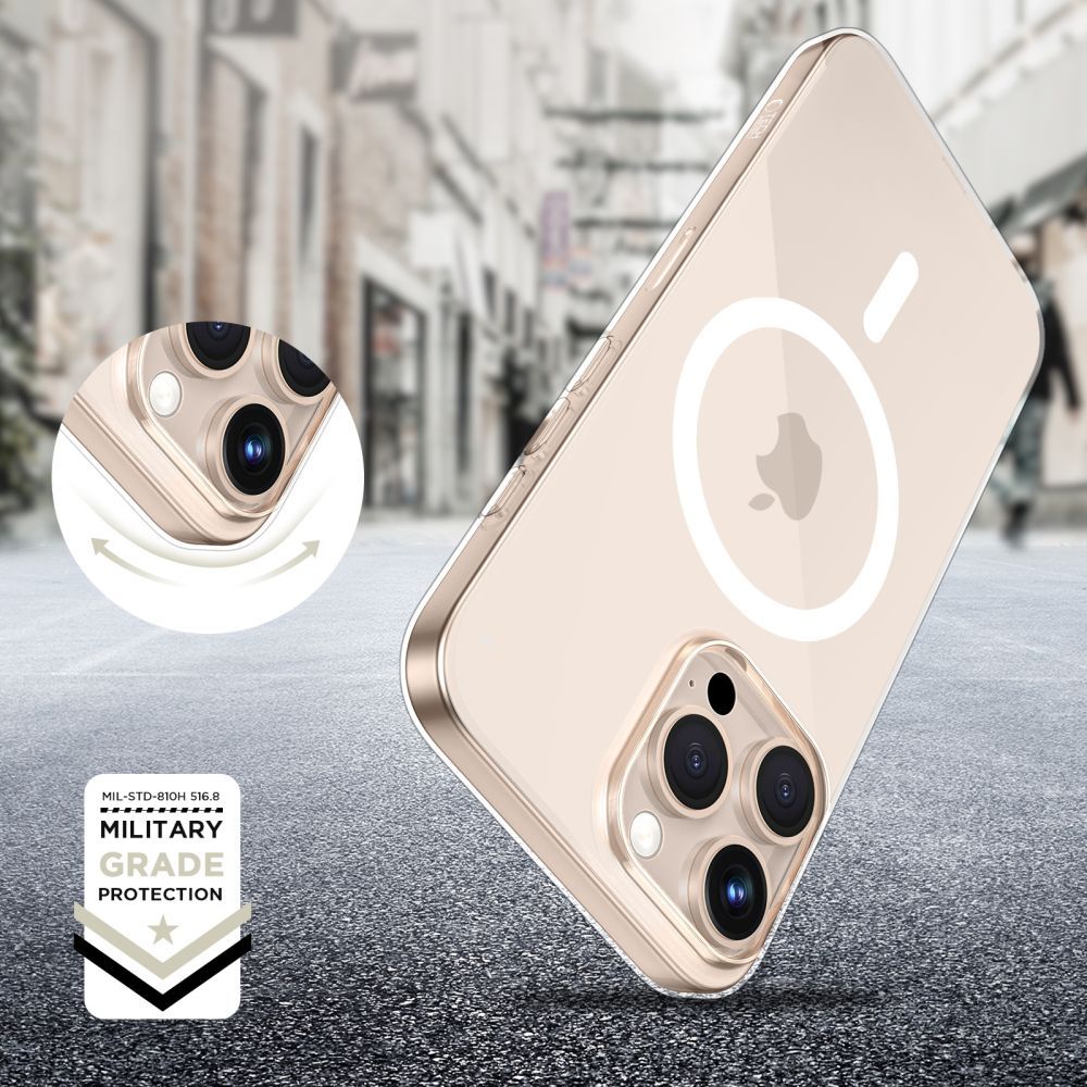 Tech-Protect iPhone 16e / 17e vāciņš FlexAir MagSafe, caurspīdīgs