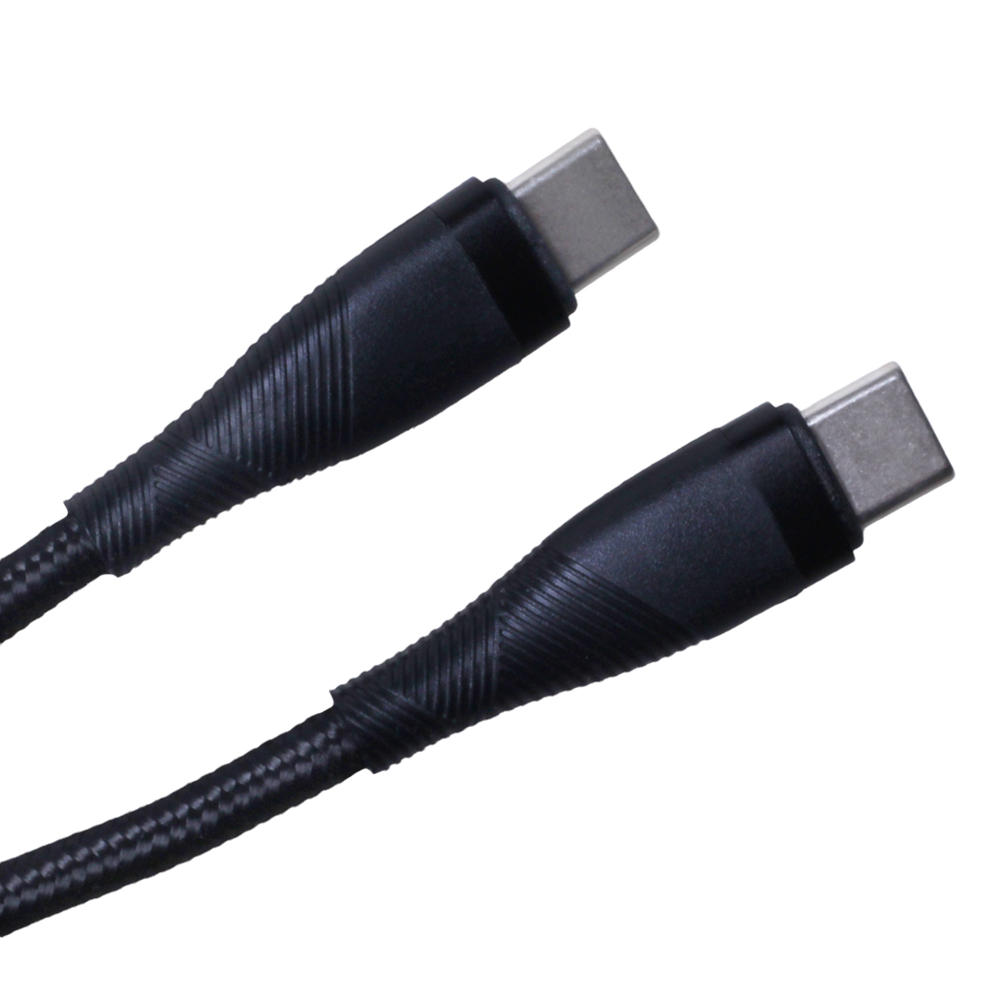 Maxlife USB-C - USB-C kabelis MXUC-08 1,0 m 60W, melns