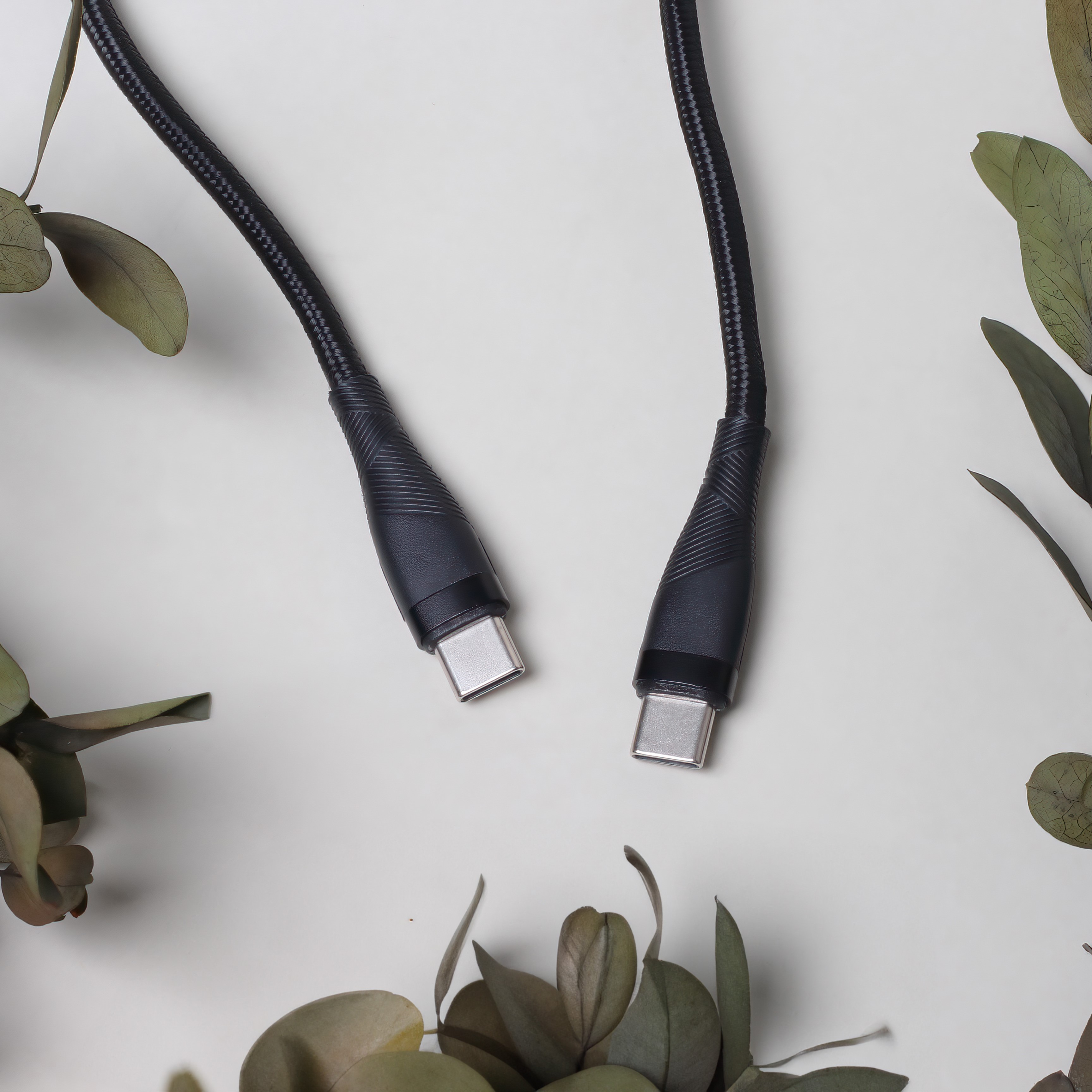 Maxlife USB-C - USB-C kabelis MXUC-08 1,0 m 60W, melns