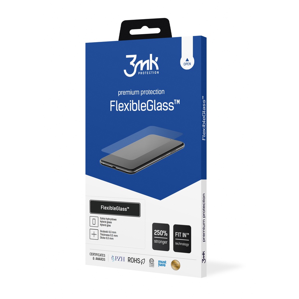 Nothing Phone (3a) / (3a) Pro Hibrīda Elastīgs Aizsargstikls uz Visu Ekrānu | 3MK Flexible Glass Tempered Screen...