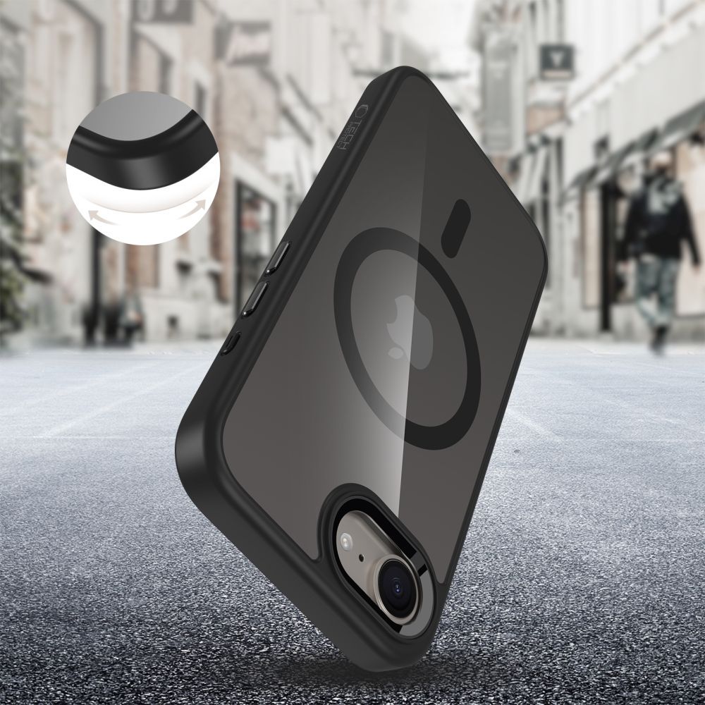 Nothing Phone (3a) Pro Tech-Protect MagMat MagSafe Case Cover, Black Transparent | Telefona Vāciņš Maciņš Apvalks...