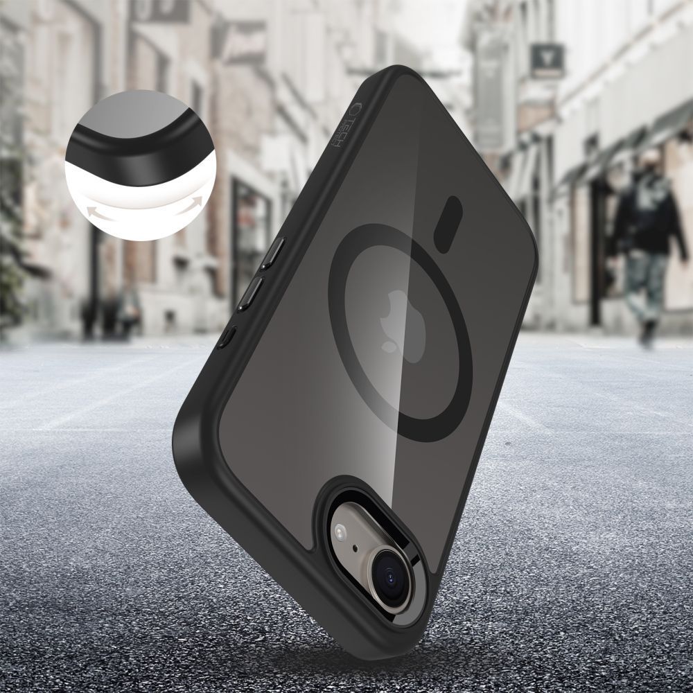 Nothing Phone (3a) Tech-Protect MagMat MagSafe Case Cover, Black Transparent | Telefona Vāciņš Maciņš Apvalks...