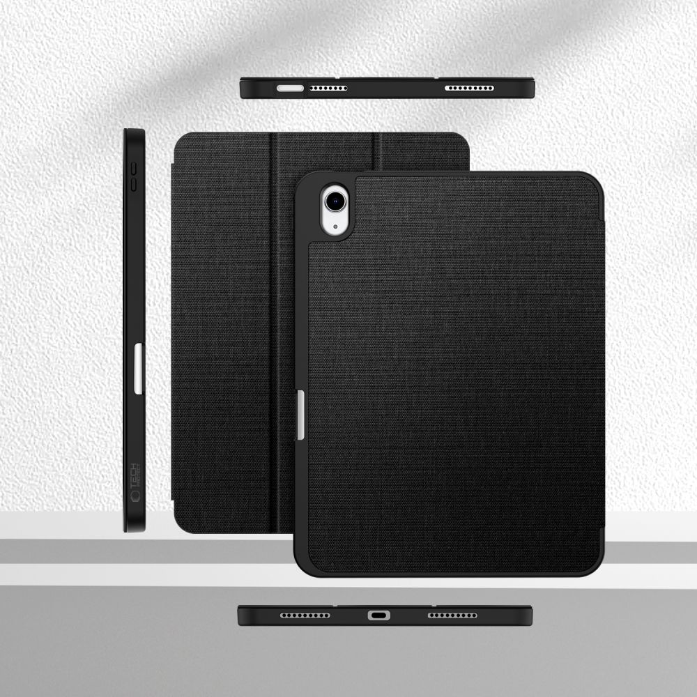 Apple iPad 11\'\' (2025) (A3355, A3356, A3354) Trifold Tech-Protect SC Pen Canvas Protective Cover Case, Black |...