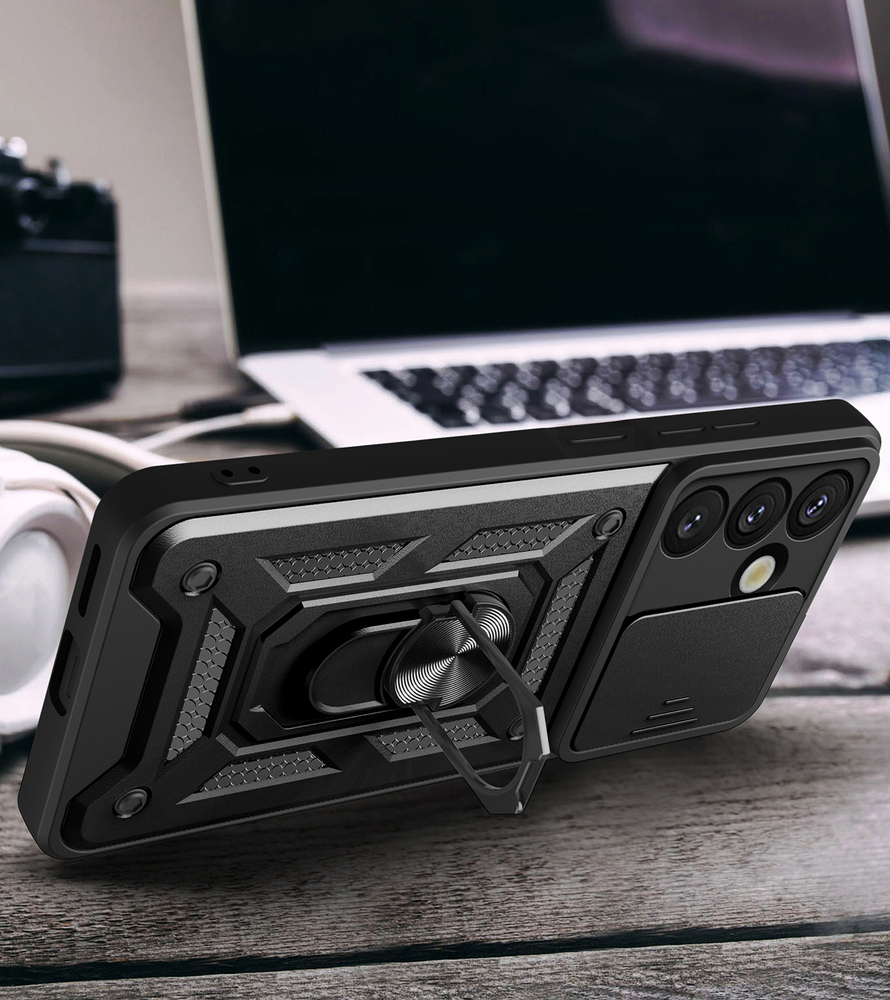 Hurtel Google Pixel 9 Pro XL / 10 Pro XL vāciņš Hybrid Armor Camshield, melns