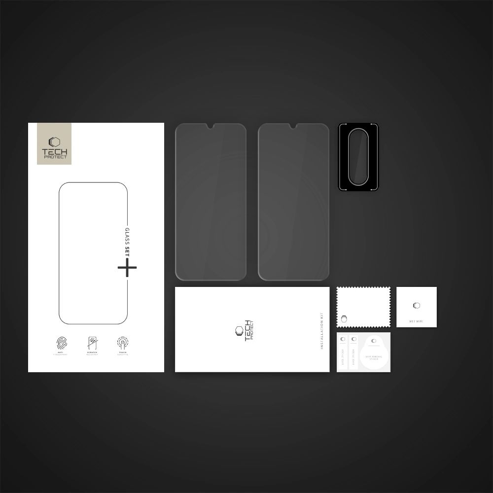 Tech-Protect Samsung Galaxy A26 5G aizsargstiklu komplekts Glass Set+, caurspīdīgs