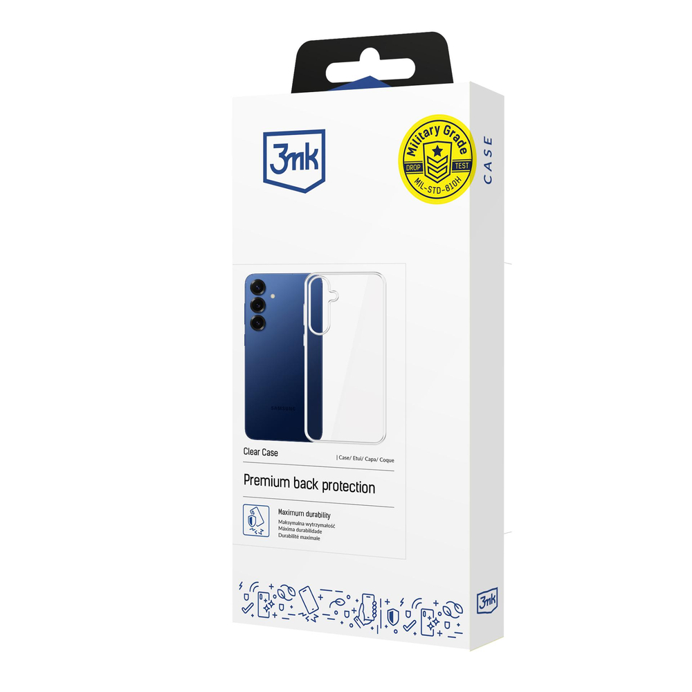 3mk Clear Case Samsung Galaxy S25 FE vāciņš, caurspīdīgs