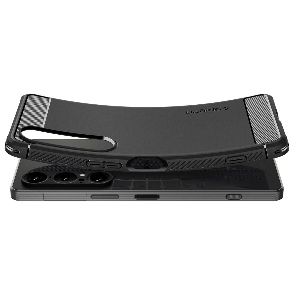 Spigen Sony Xperia 1 VII vāciņš Rugged Armor, matēts melns