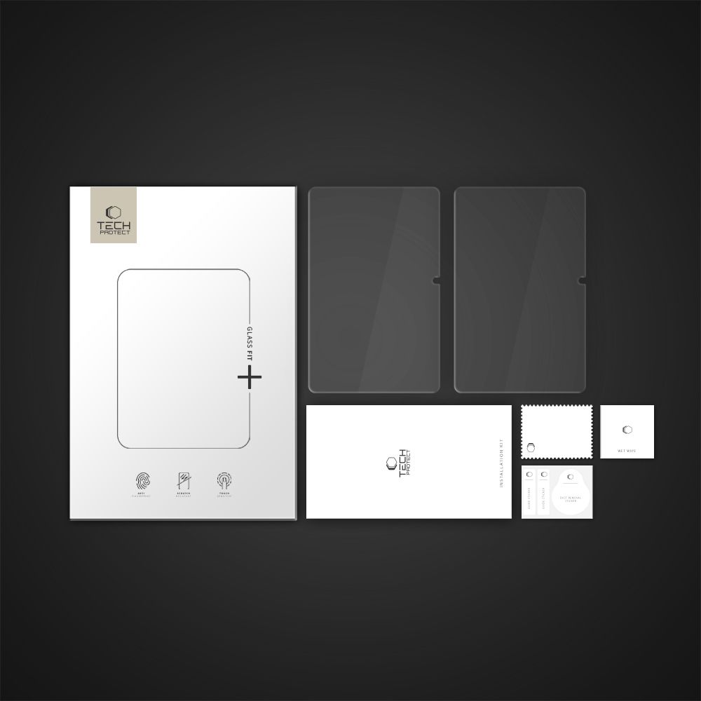 Tech-Protect Glass Fit+ aizsargstikls Xiaomi Redmi Pad 2 11.0 / SE 11.0 (2 gab.), caurspīdīgs