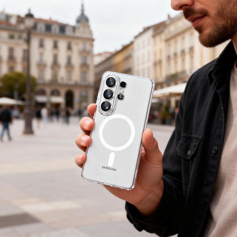 Tech-Protect Samsung Galaxy S26 Ultra vāciņš FlexAir MagSafe, caurspīdīgs