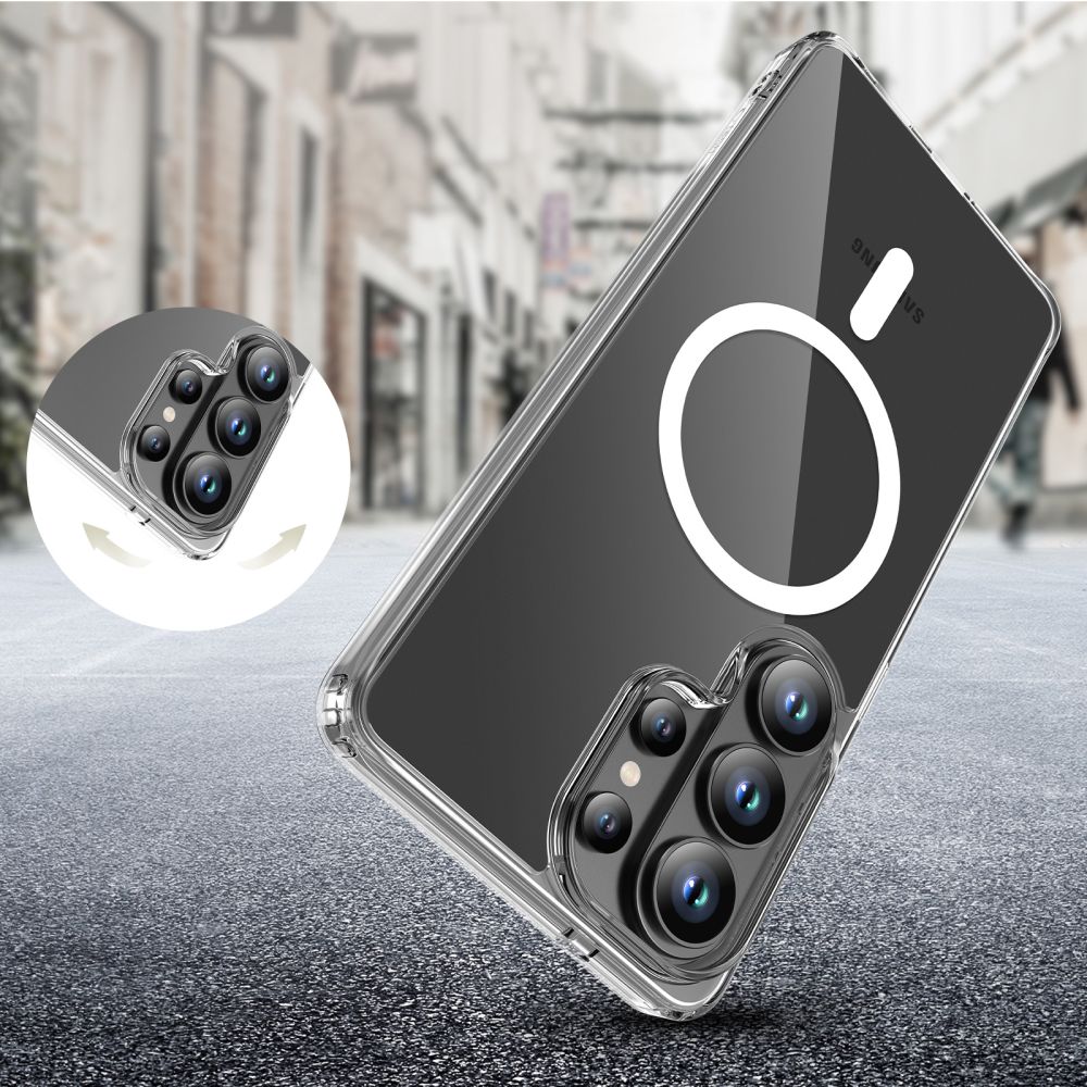 Tech-Protect Samsung Galaxy S26 Ultra vāciņš FlexAir Hybrid MagSafe, caurspīdīgs