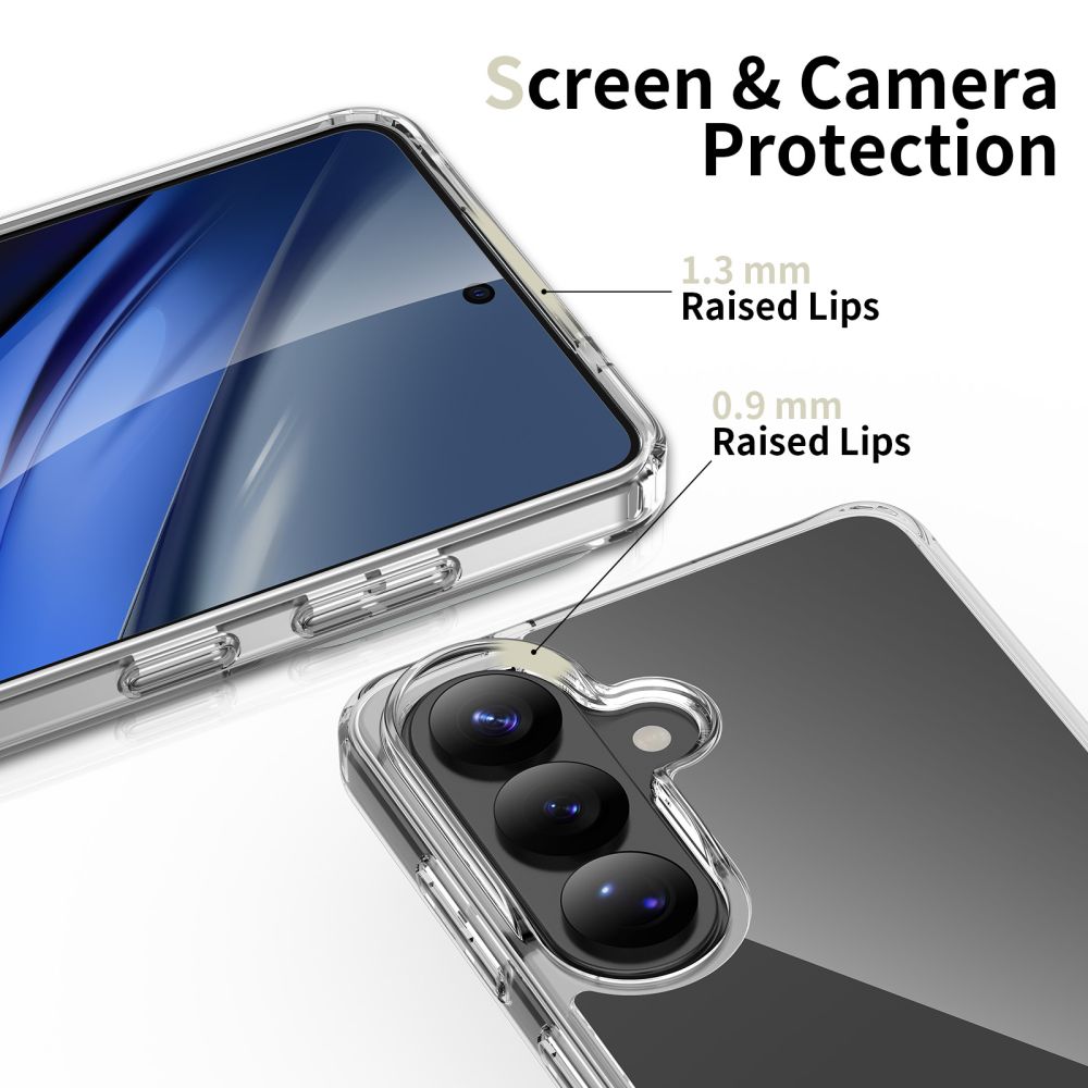Tech-Protect Samsung Galaxy S26 vāciņš FlexAir Hybrid, caurspīdīgs