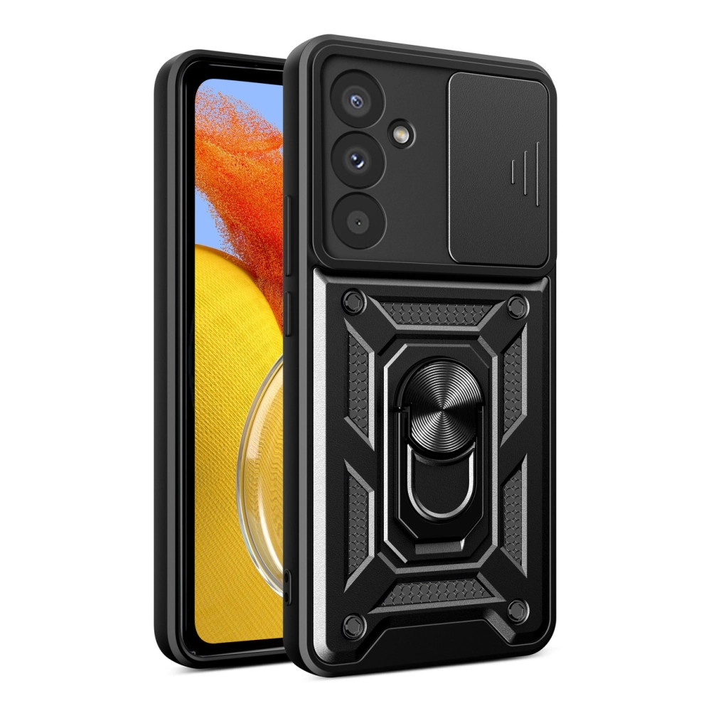 Hybrid Armor Camshield vāciņš Samsung Galaxy A37, melns