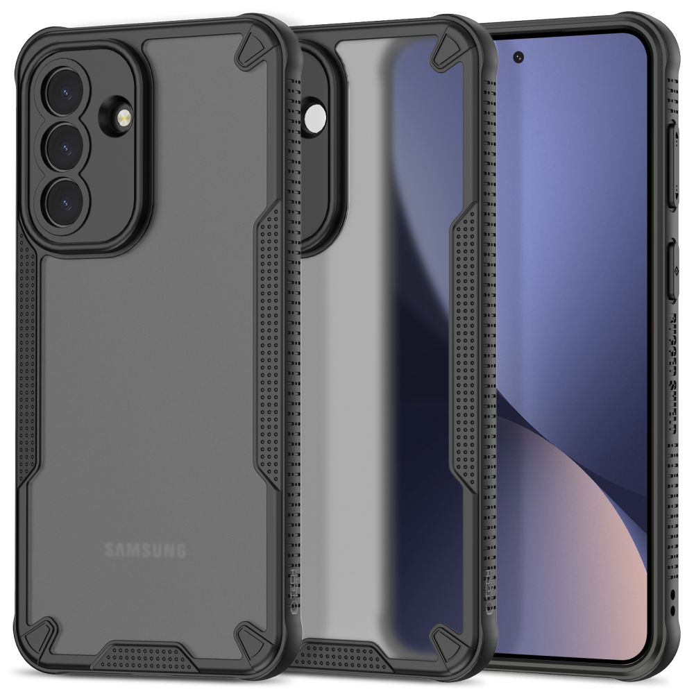 Tech-Protect Samsung Galaxy A57 5G vāciņš Rugged Shield, caurspīdīgi melns