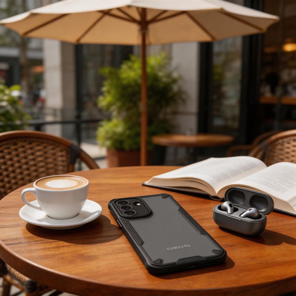 Tech-Protect Samsung Galaxy A57 5G vāciņš Rugged Shield, caurspīdīgi melns