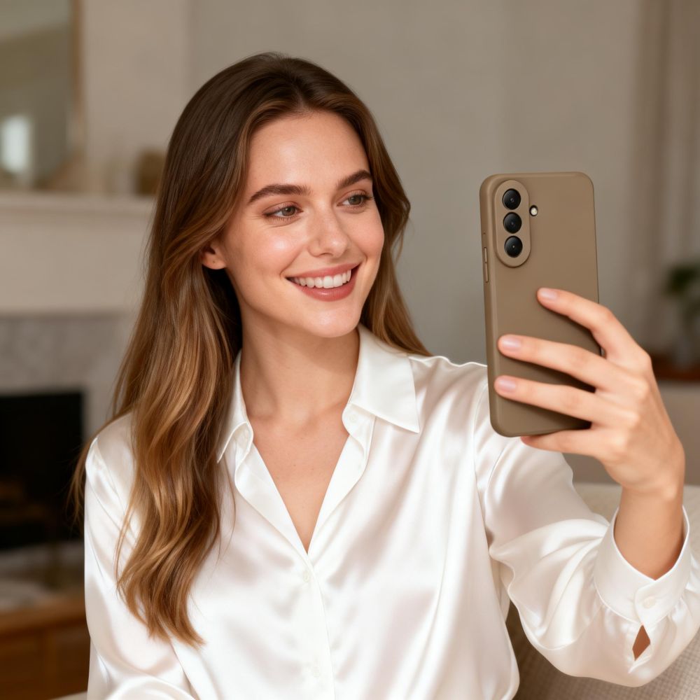 Samsung Galaxy A37 (SM-A376E/DS) Tech-Protect Icon Case Cover, Brown | Telefona Vāciņš Maciņš Apvalks Bamperis