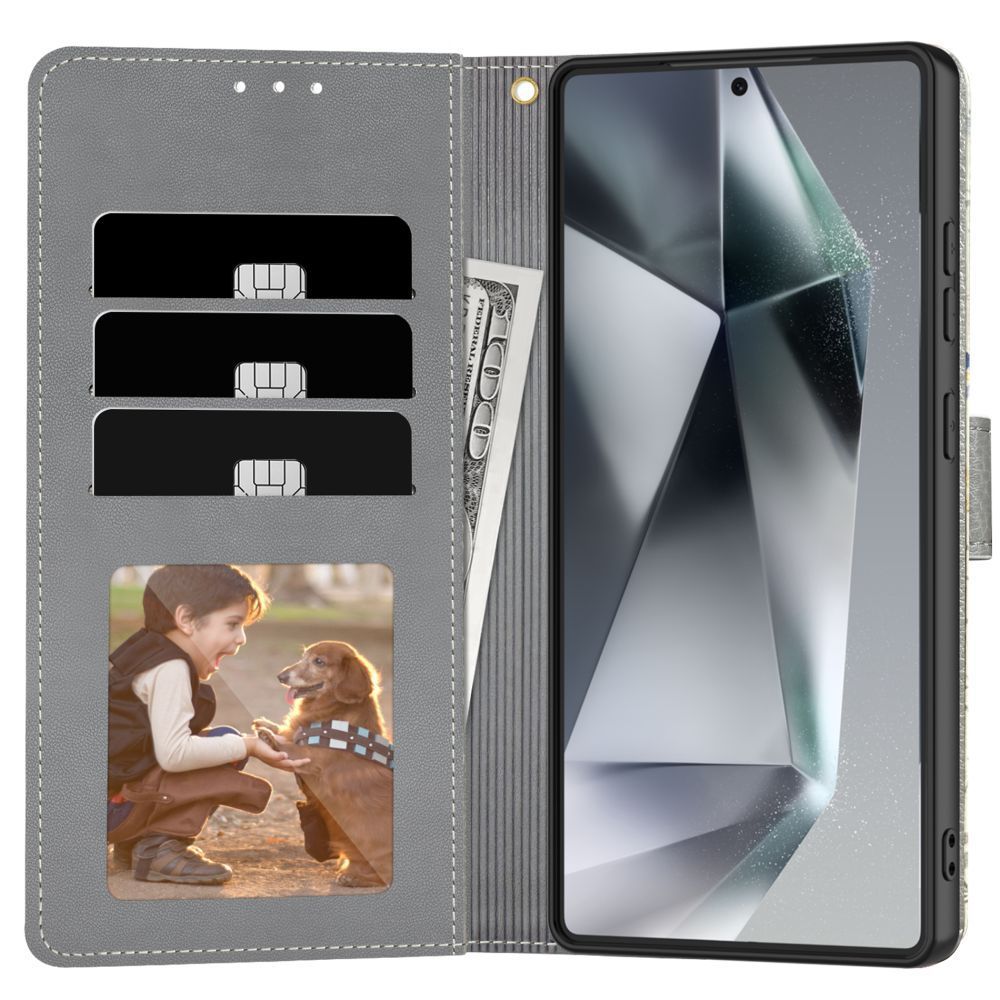 Samsung Galaxy A57 (SM-A576B/DS) Tech-Protect Wallet Book Case Cover, Flowers | Telefona Vāciņš Maciņš Apvalks...