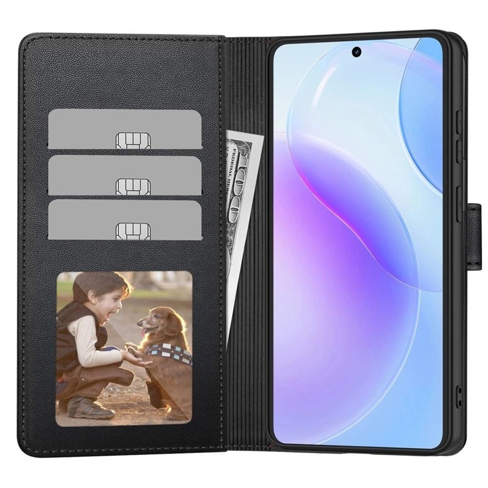 Samsung Galaxy A37 (SM-A376E/DS) Tech-Protect Wallet Book Case Cover, Black | Telefona Vāciņš Maciņš Apvalks...