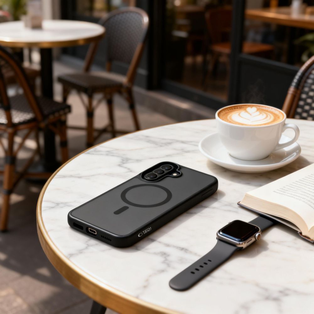 Samsung Galaxy A57 (SM-A576B/DS) Tech-Protect MagMat MagSafe Case Cover, Matte Black | Telefona Vāciņš Maciņš...