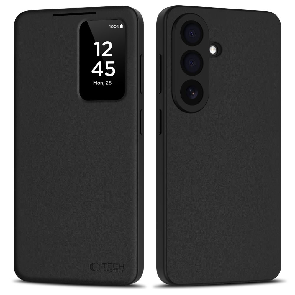Samsung Galaxy A37 (SM-A376E/DS) Tech-Protect Smart Wallet Book Case Cover, Black | Telefona Vāciņš Maciņš Apvalks...