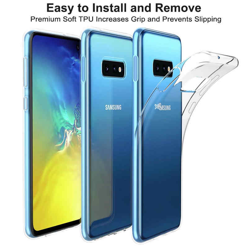 Samsung Galaxy S10e (G970F) Ultraslim TPU Case Cover, Transparent | Caurspīdīgs Silikona Vāciņš Maciņš Apvalks...