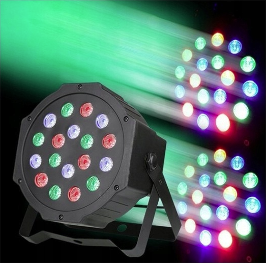 Disco Gaismas Projektors DJ 18 RGB LED, Melns | Colorphone Disco Party Projektor
