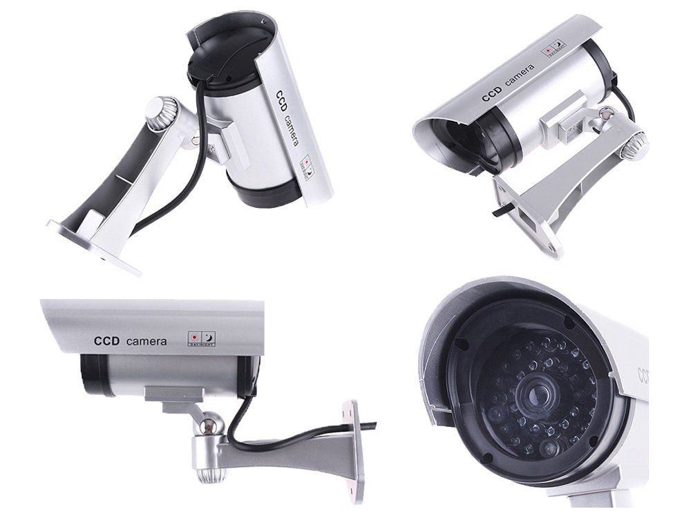 Videonovērošanas kameras imitācija mulāža mājai dārzam CCD | CCTV Camera Dummy