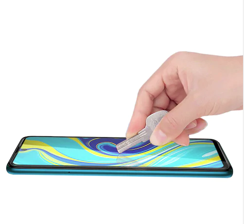 5D aizsargstikls Xiaomi Redmi Note 9 Pro / 9s / Max, melns pilna pārklājuma (Tempered Glass)