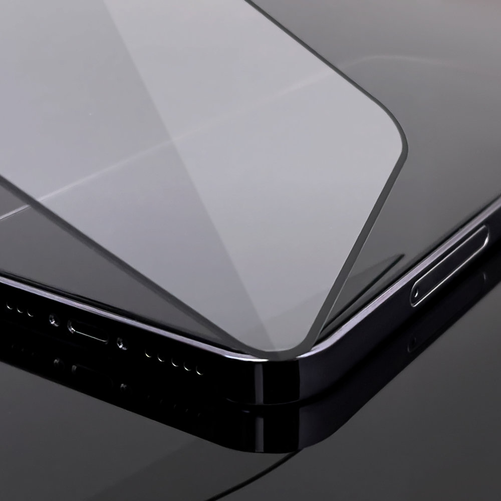 5D Aizsargstikls Apple iPhone 14 Plus / 13 Pro Max 6.7\'\', Melns Pilna Pārklājuma (Tempered Glass)