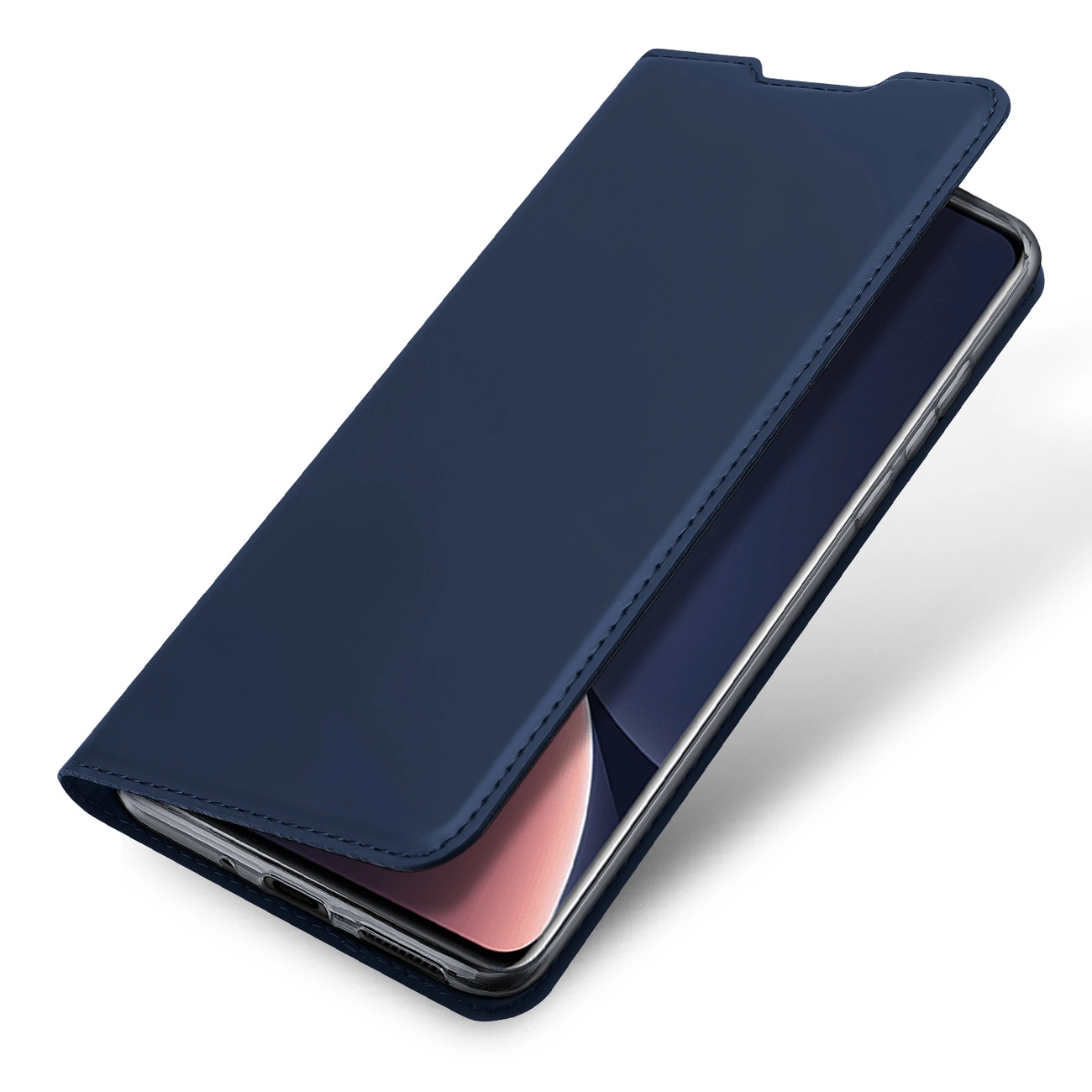 Dux Ducis Xiaomi 12 Pro atverams vāciņš maciņš grāmatiņa Skin Pro, zils