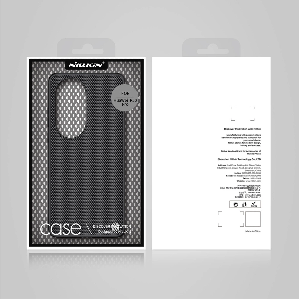 Huawei P50 Pro (JAD-AL50) Nillkin Textured Rugged Cover Case with Gel Frame, Black | Telefona Maciņš Vāciņš...