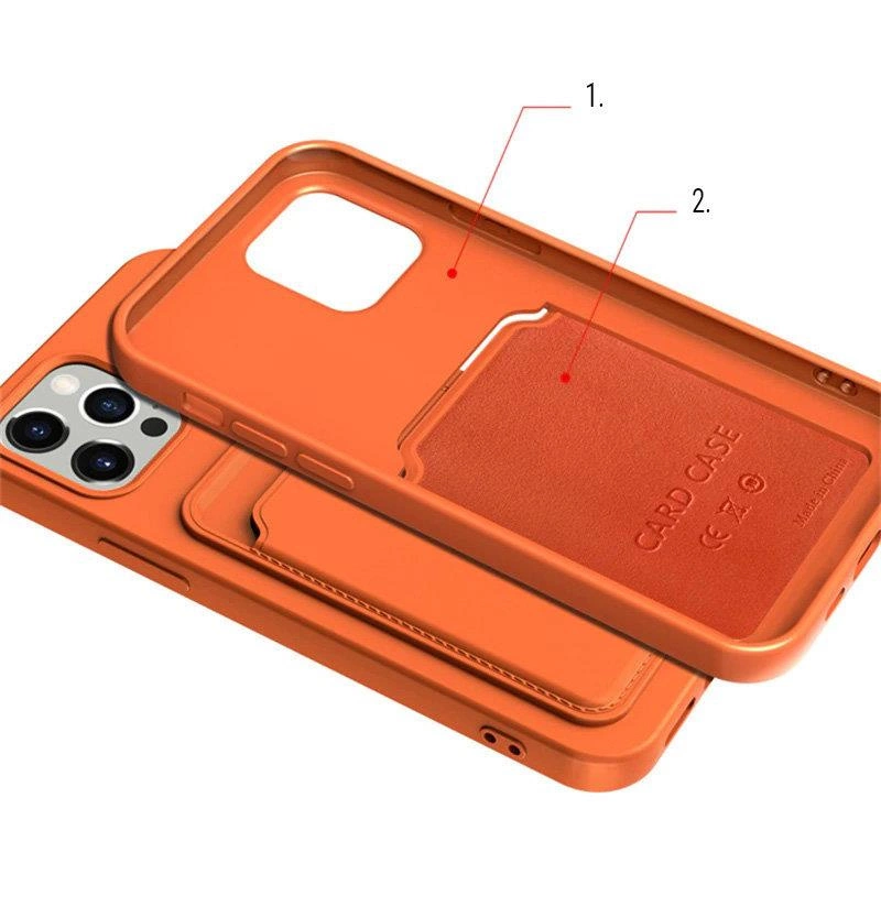 Samsung Galaxy S20+ Plus (SM-G985F/DS) Silicone Wallet Card Case, Pink | Silikona Vāciņš Maciņš Apvalks Bampers