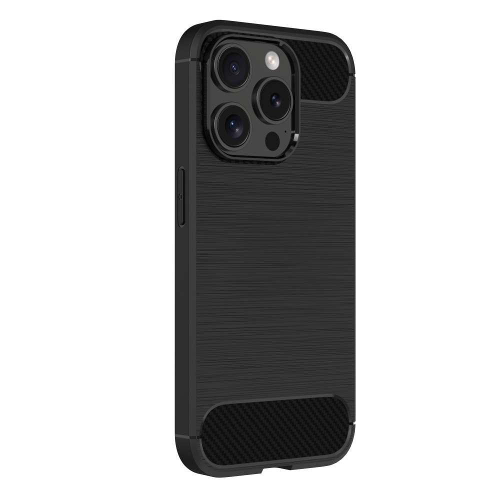Xiaomi Redmi 9C Carbon Flexible Cover TPU Case, Black | Telefona Maciņš Vāciņš Apvalks Bampers