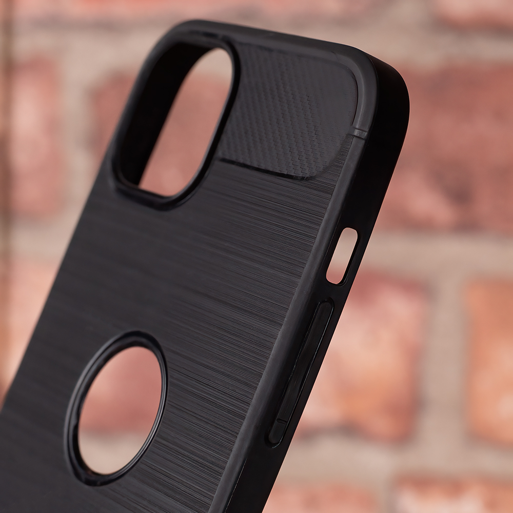 Xiaomi Redmi 9C Carbon Flexible Cover TPU Case, Black | Telefona Maciņš Vāciņš Apvalks Bampers