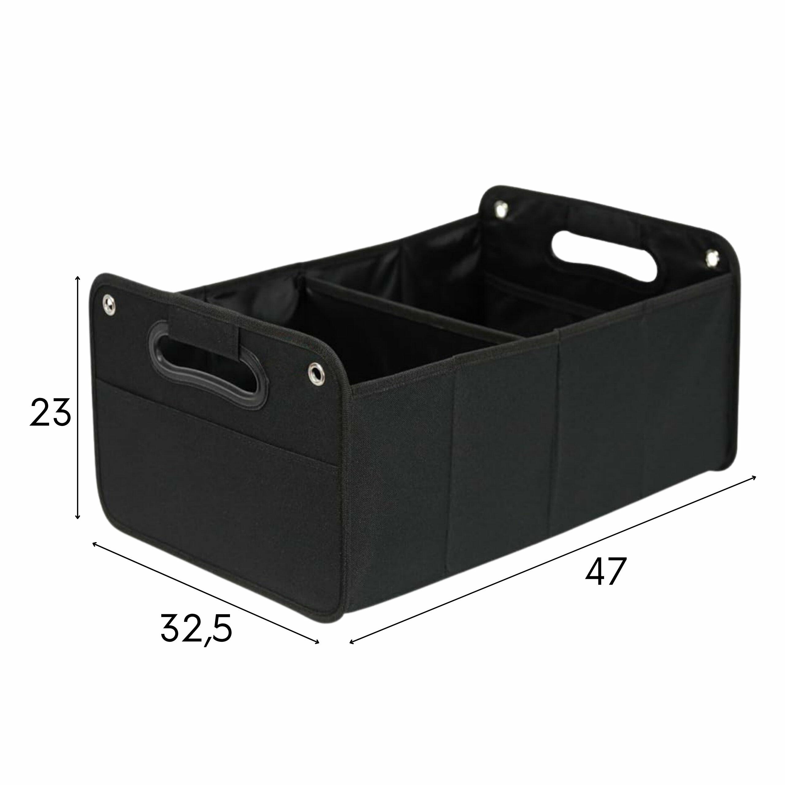 Automašīnas bagāžnieka organizators ar nodalījumiem, 47x33x23 cm