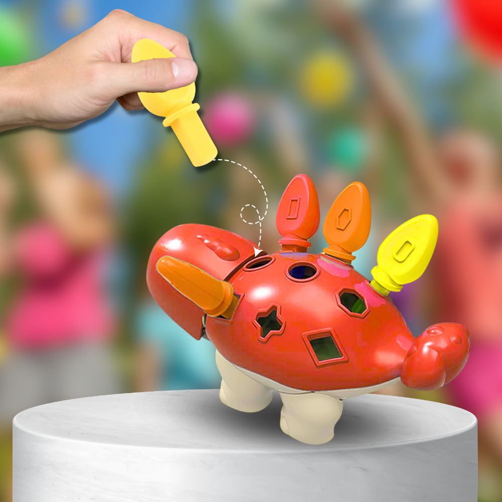 Bakalu Montessori dinozaura formu šķirotājs KZ1144, sarkans
