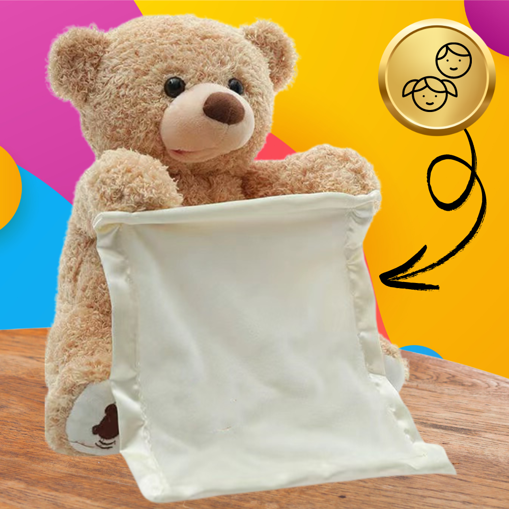 Bakalu interaktīvais rotaļu lācītis Peek-A-Boo, 30 cm