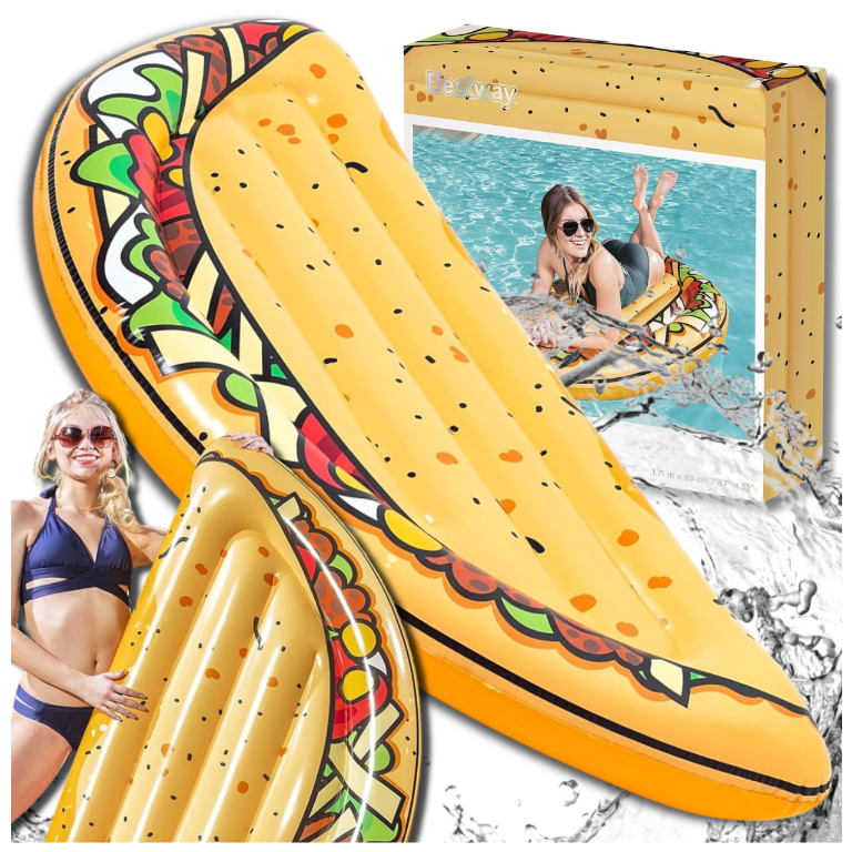 Bestway Taco XXL piepūšamais matracis peldēšanai, 171 x 89 cm