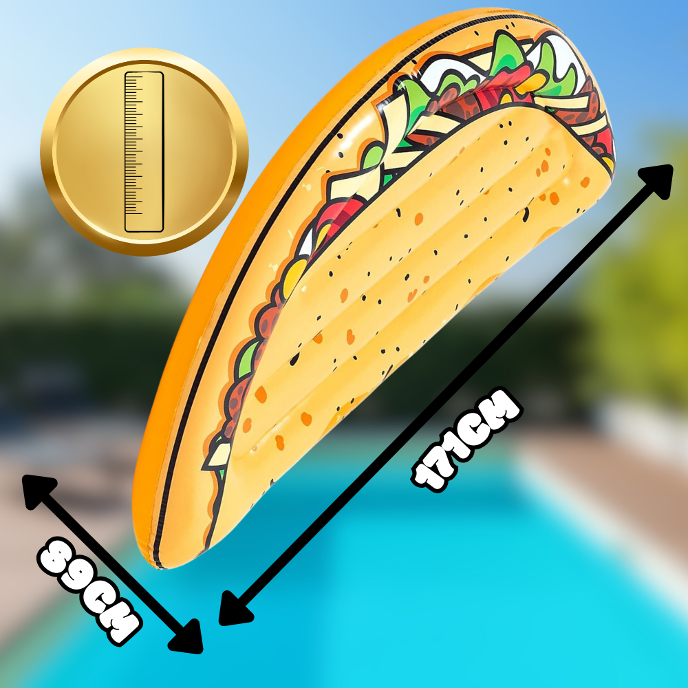 Bestway Taco XXL piepūšamais matracis peldēšanai, 171 x 89 cm
