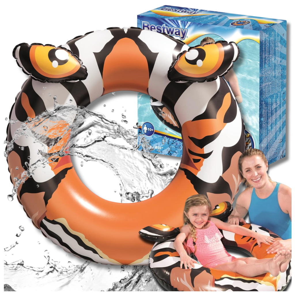 Bestway piepūšamais peldriņķis Tīģeris, 91 cm