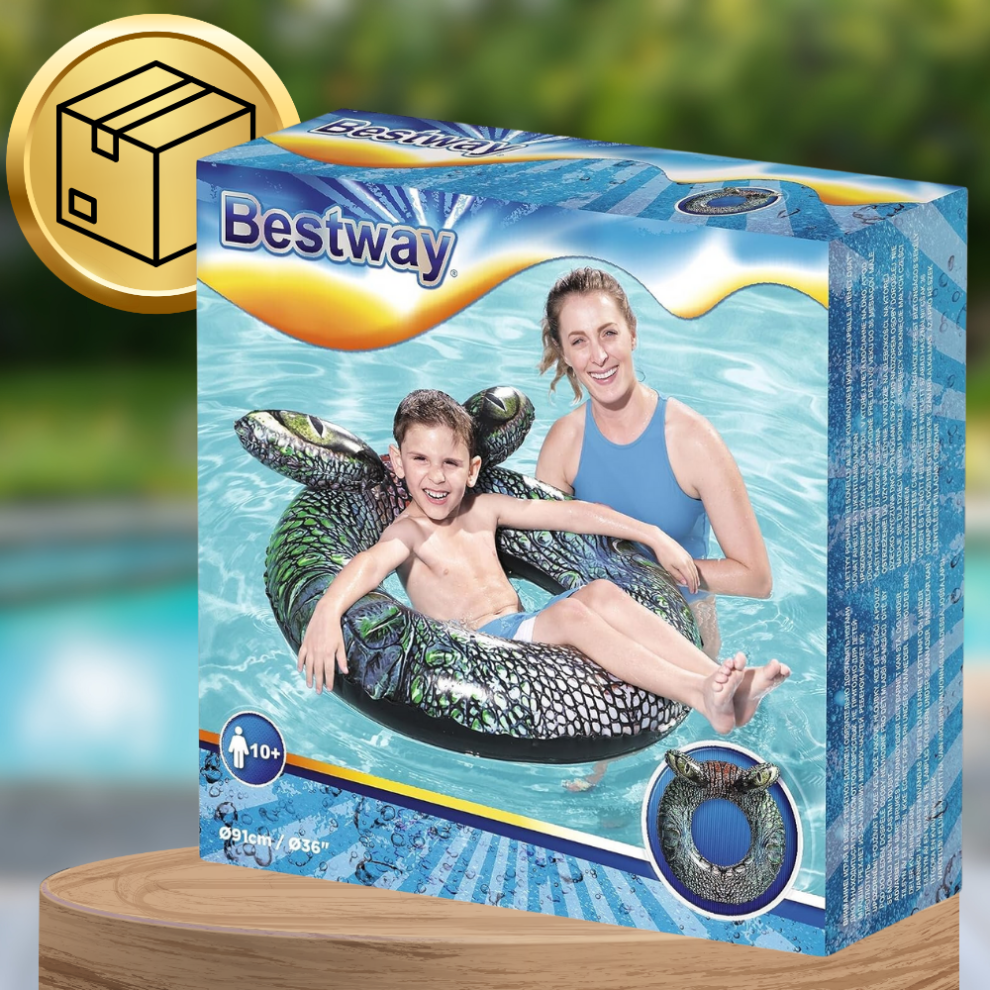 Bestway Krokodils piepūšamais peldriņķis, 91 cm
