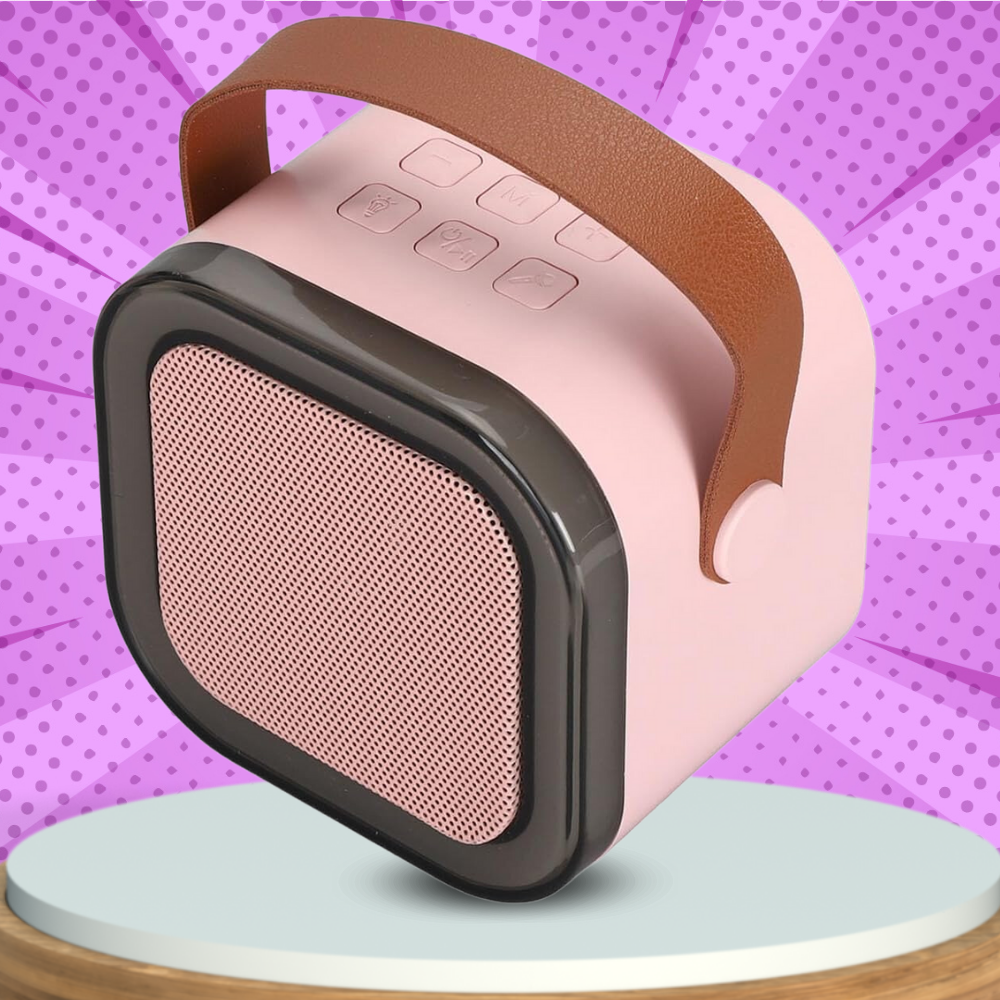 Bezvadu Bluetooth karaoke skaļrunis ar mikrofonu un RGB
