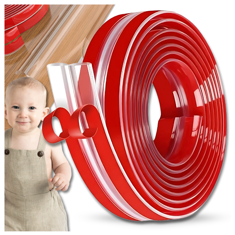 Bakalu caurspīdīga mēbeļu malu aizsarglente Nicekids, 3m