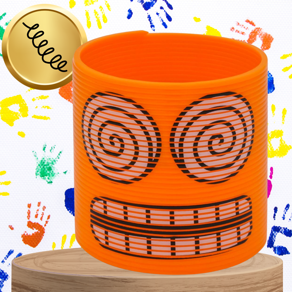 Bakalu Magic Springs Emoji rotaļlieta atspere, oranža