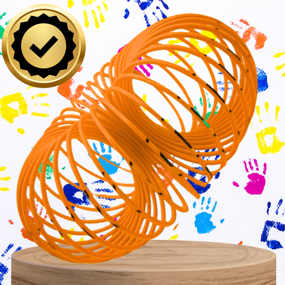 Bakalu Magic Springs Emoji rotaļlieta atspere, oranža
