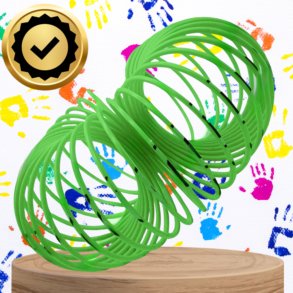 Maģiskā rotaļu atsperīte bērniem Magic Springs Emoji, zaļa