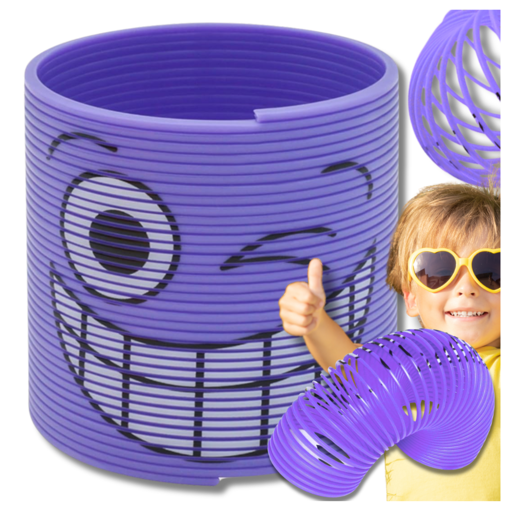 Maģiskā atspere bērniem Magic Springs ar emocijzīmēm, violeta