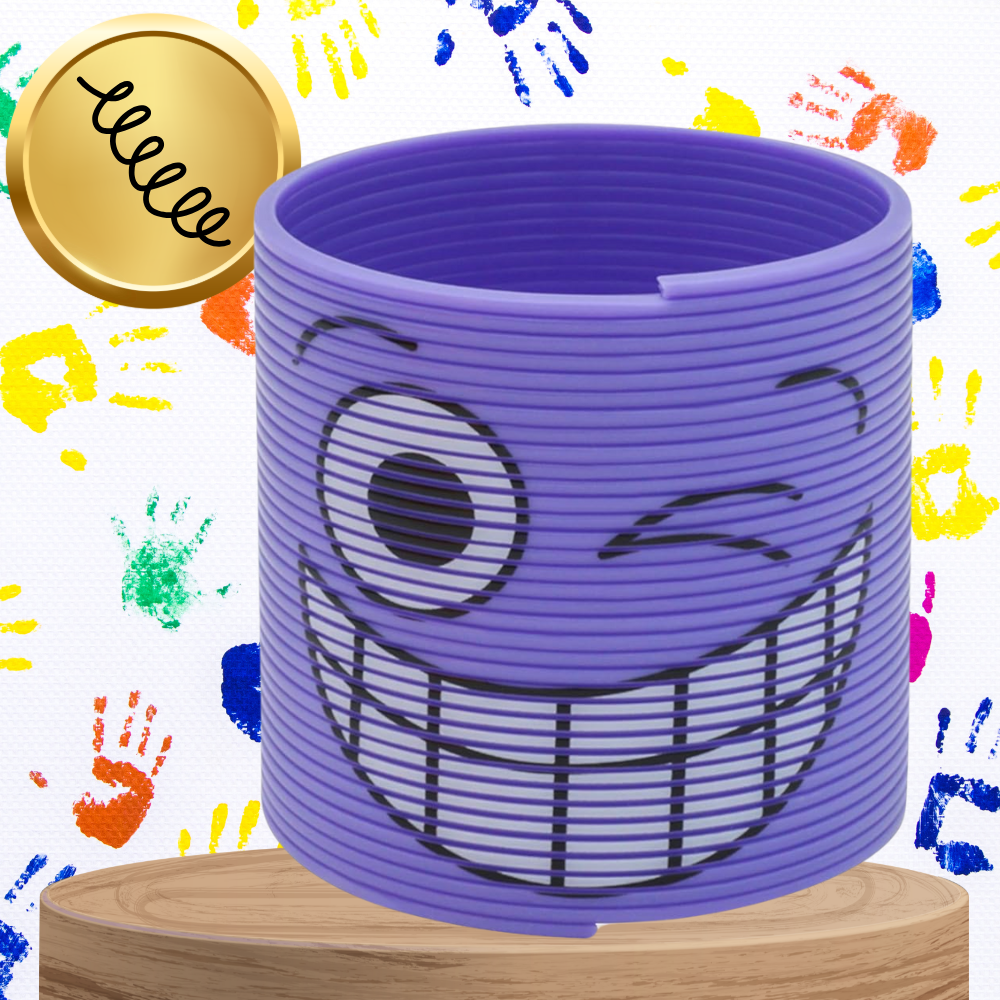 Maģiskā atspere bērniem Magic Springs ar emocijzīmēm, violeta