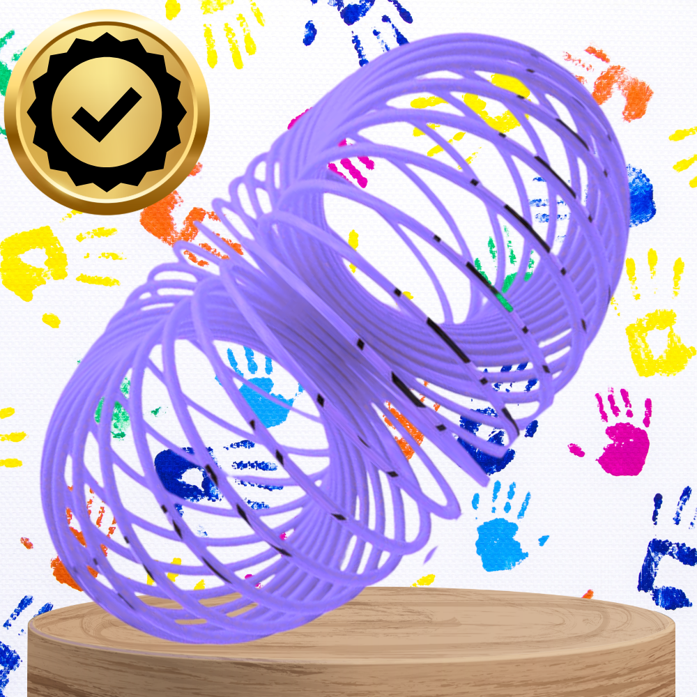 Maģiskā atspere bērniem Magic Springs ar emocijzīmēm, violeta