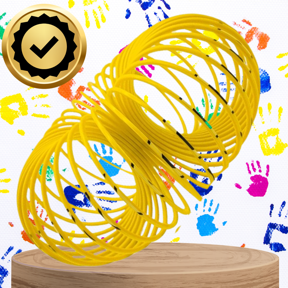 Bakalu Magic Springs Emoji rotaļlieta atspere, dzeltena