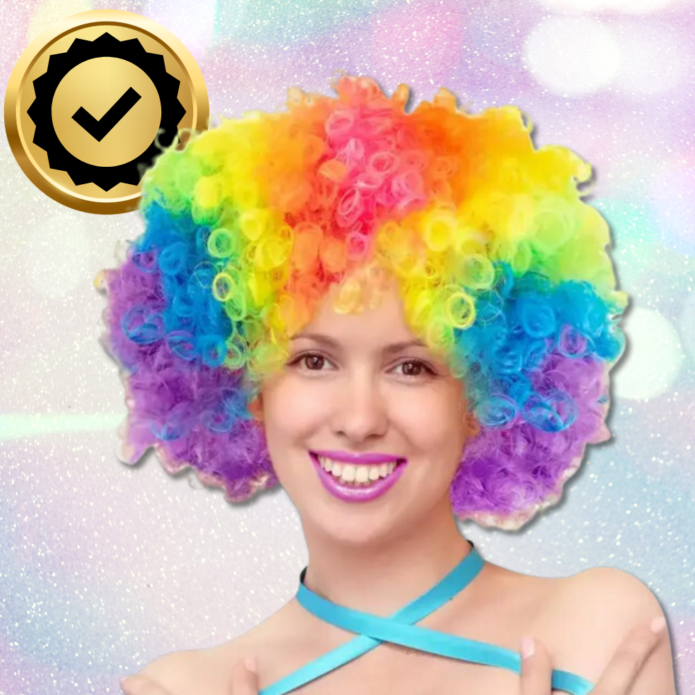 Bakalu AFRO KOLOR krāsaina afro parūka ballītēm